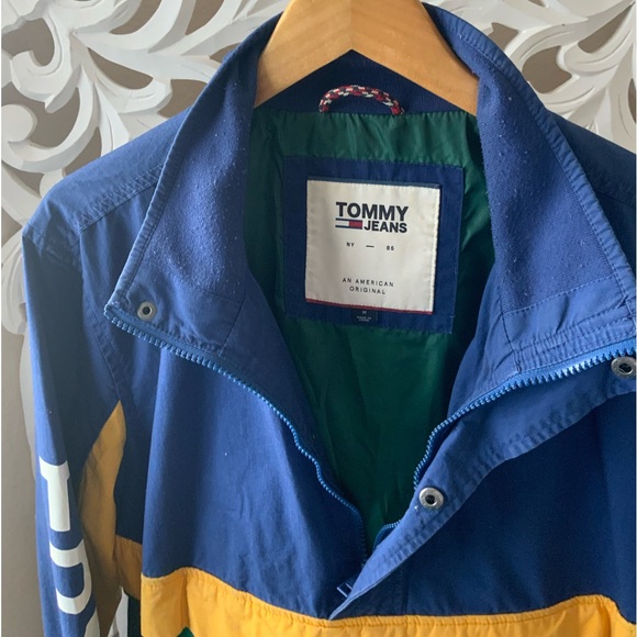 Tommy Jeans Retro Block Anorak Jacket size medium - Picture 3 of 8